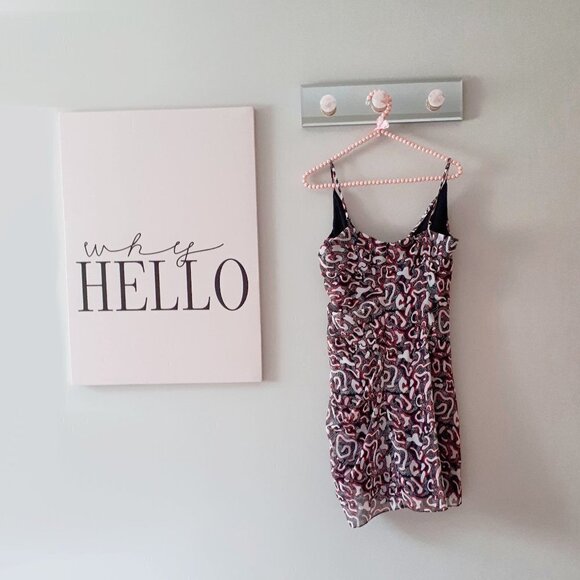 NWT Rebecca Minkoff patterned shirred mini dress - Picture 11 of 11